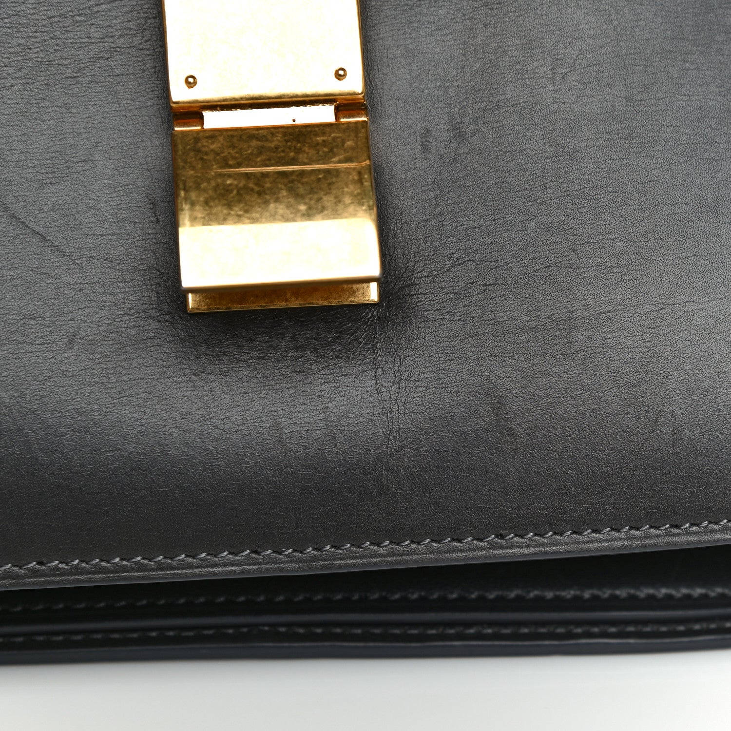 Celine Box Calfskin Medium Classic Box Flap Bag Grey 9 of 36