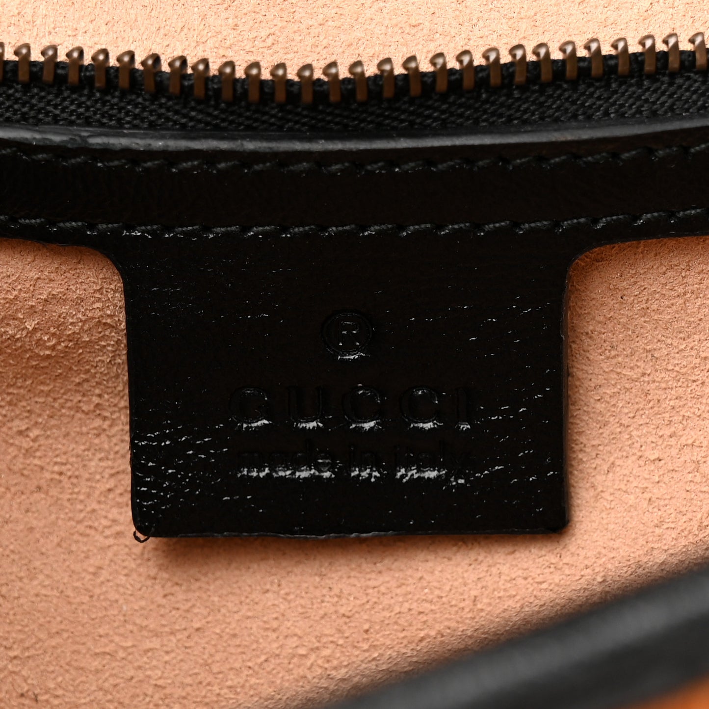 Vintage Effect Calfskin Matelasse Diagonal Small Torchon GG Marmont Shoulder Bag Cognac Black