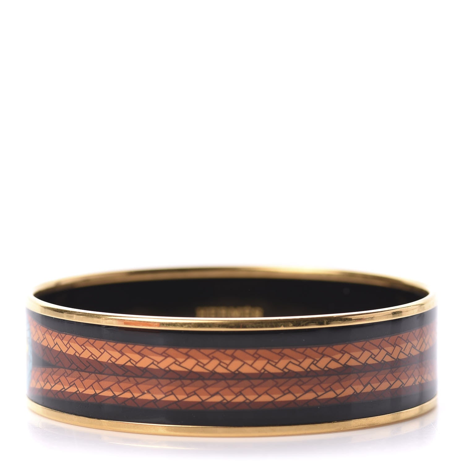 Hermes Enamel Printed Wide Bracelet 70 1 of 6