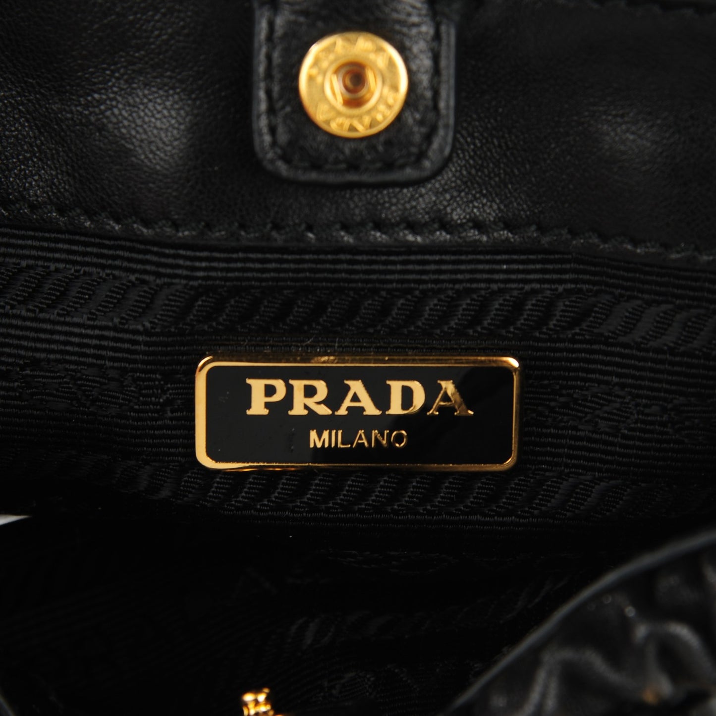 Nappa Gaufre Mini Crossbody Bag Nero Black