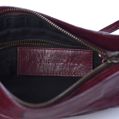 Balenciaga Agneau Classic Hardware Shoulder Bag Bordeaux 6 of 10