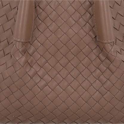 Bottega Veneta Calfskin Intrecciato Medium Pinacoteca Reversible Tote Pinecone Fondant 8 of 10