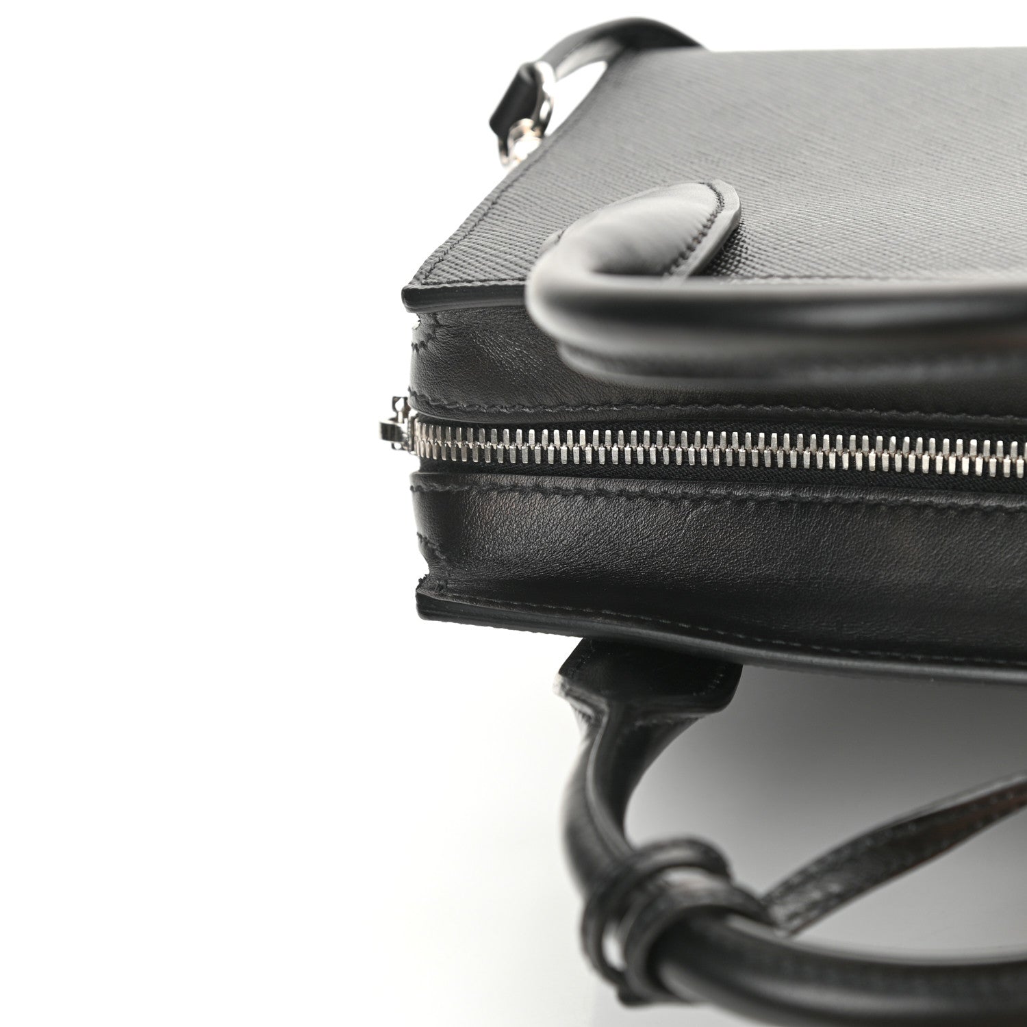 Prada Saffiano Cuir Calfskin Small Kristen Black 12 of 12