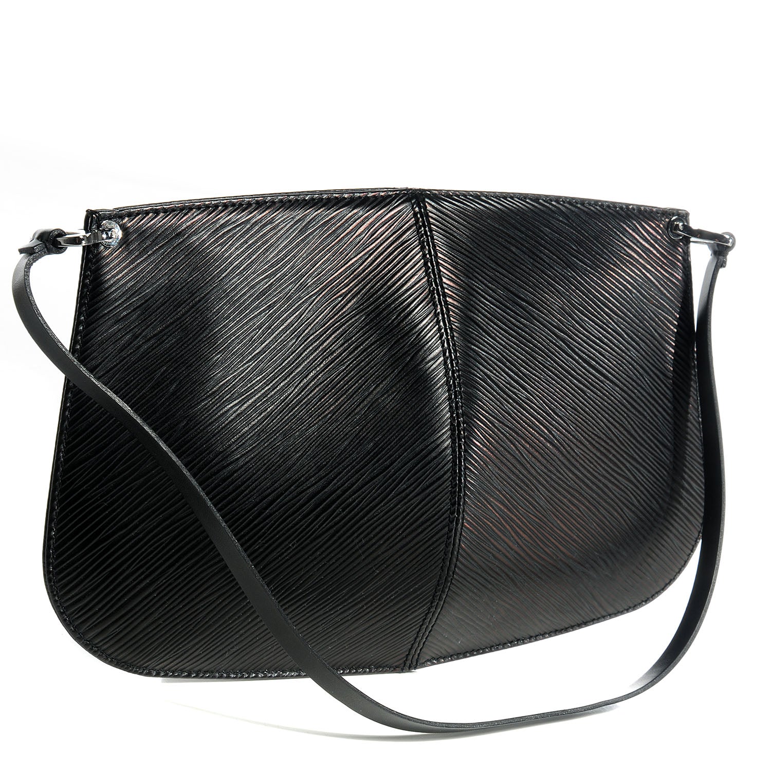 Louis Vuitton Epi Demi Lune Pochette Black 3 of 7