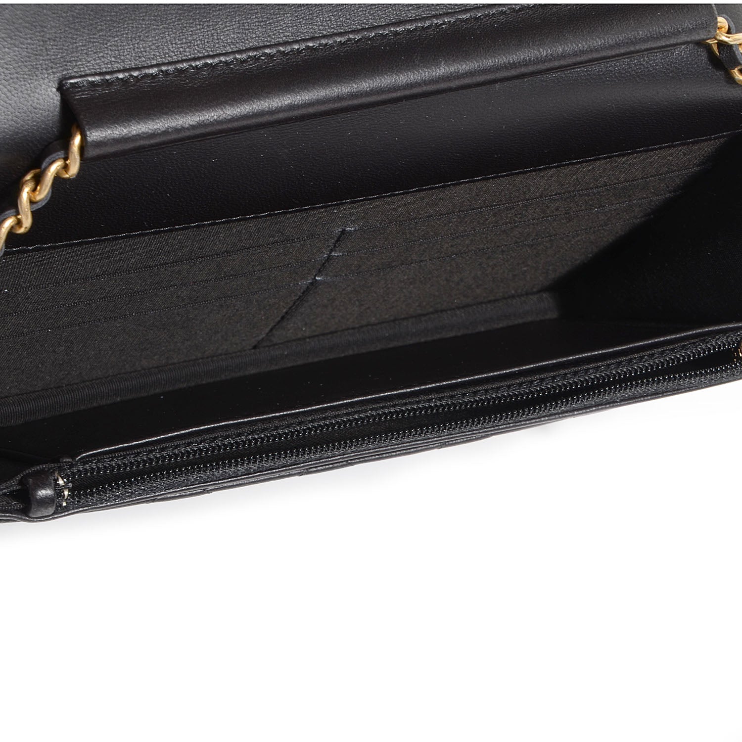 Chanel Lambskin Quilted Boy Wallet On Chain WOC Black 5 of 8