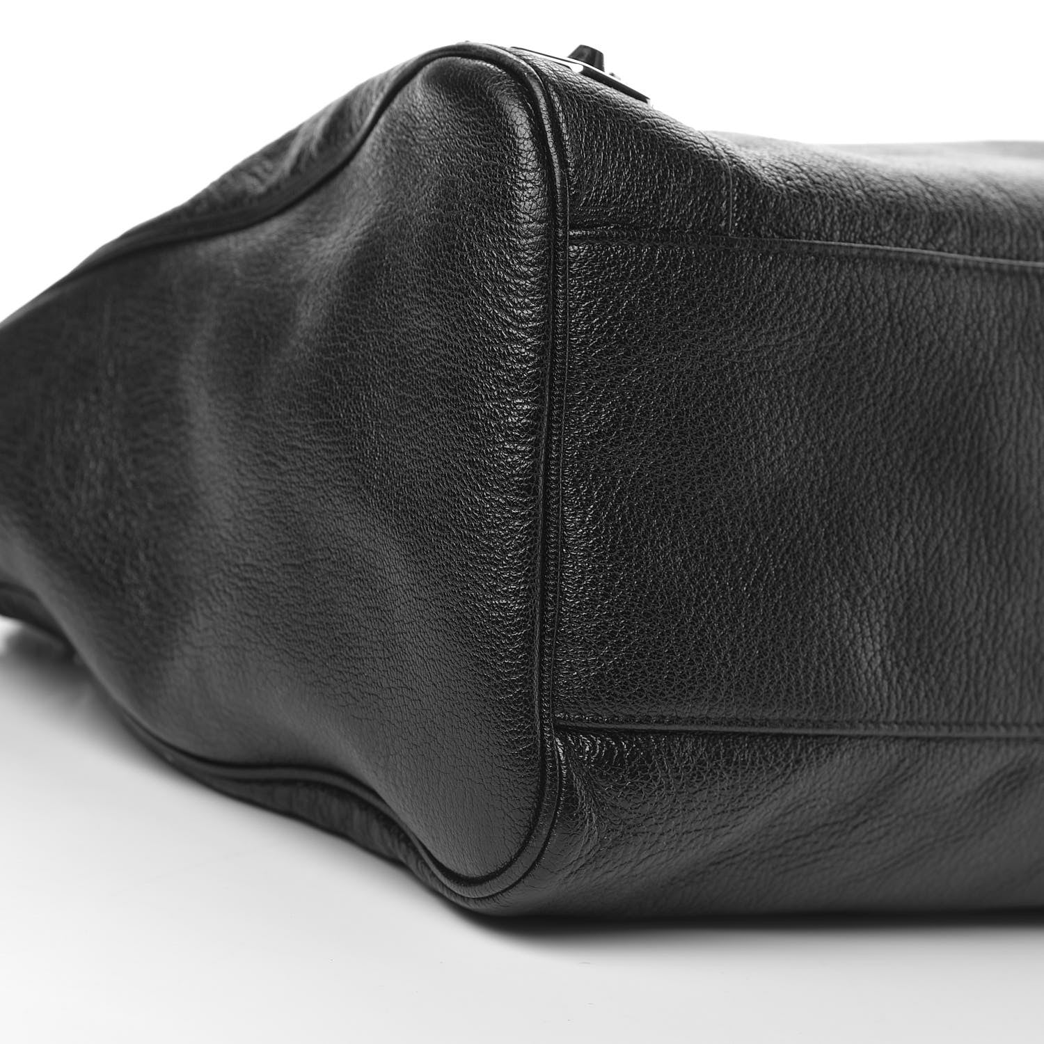 Balenciaga Chevre Silver Metallic Edge Hardware Velo Black 8 of 10