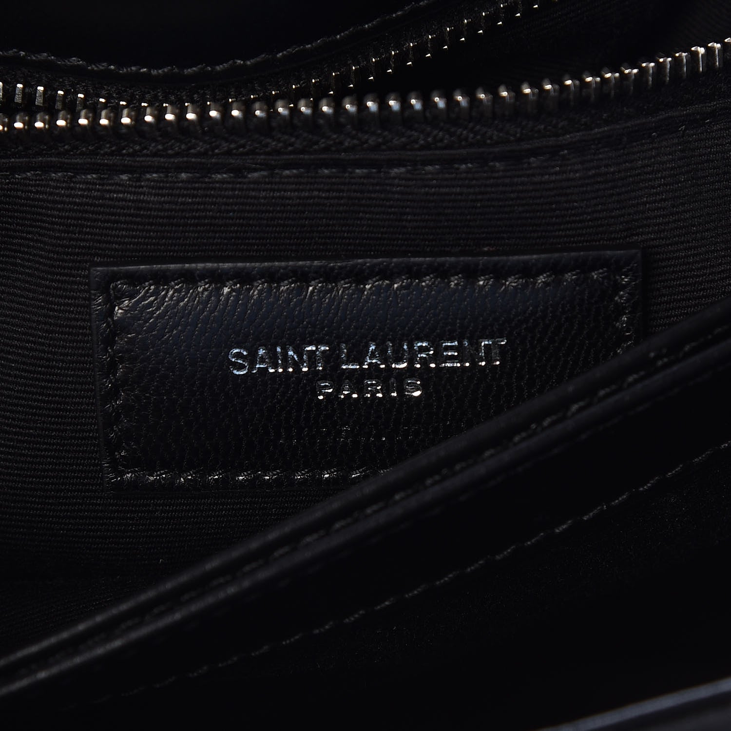 Saint Laurent Cotton Bandana Y Quilted Monogram Toy Loulou Crossbody Bag Black White 6 of 10