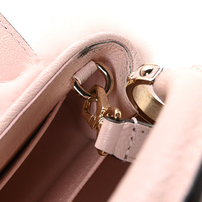 Louis Vuitton Mink Calfskin Goatskin Capucines Mini Rosewater Pink 10 of 12