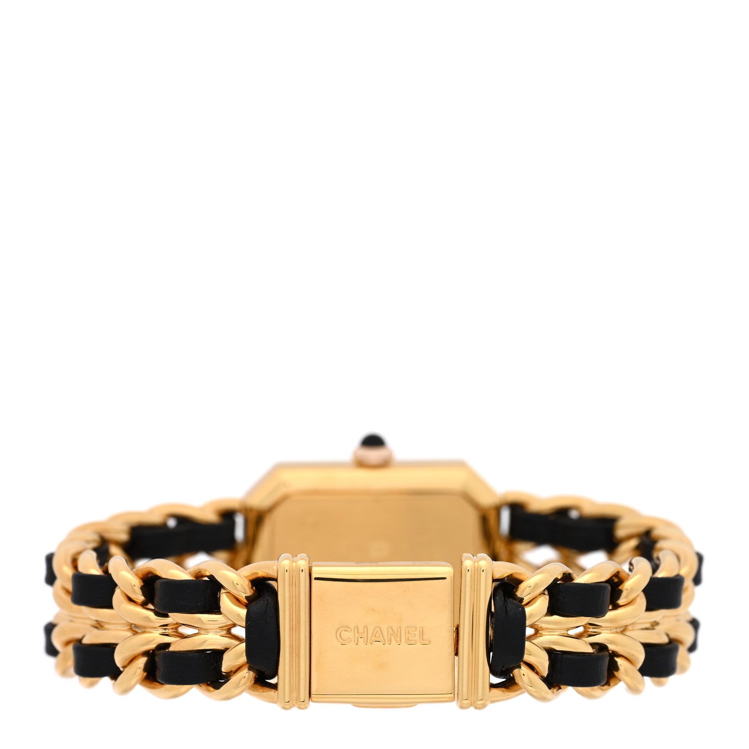 Chanel Stainless Steel Lambskin 20mm Chain Premiere Quartz Watch Gold M 3 of 4
