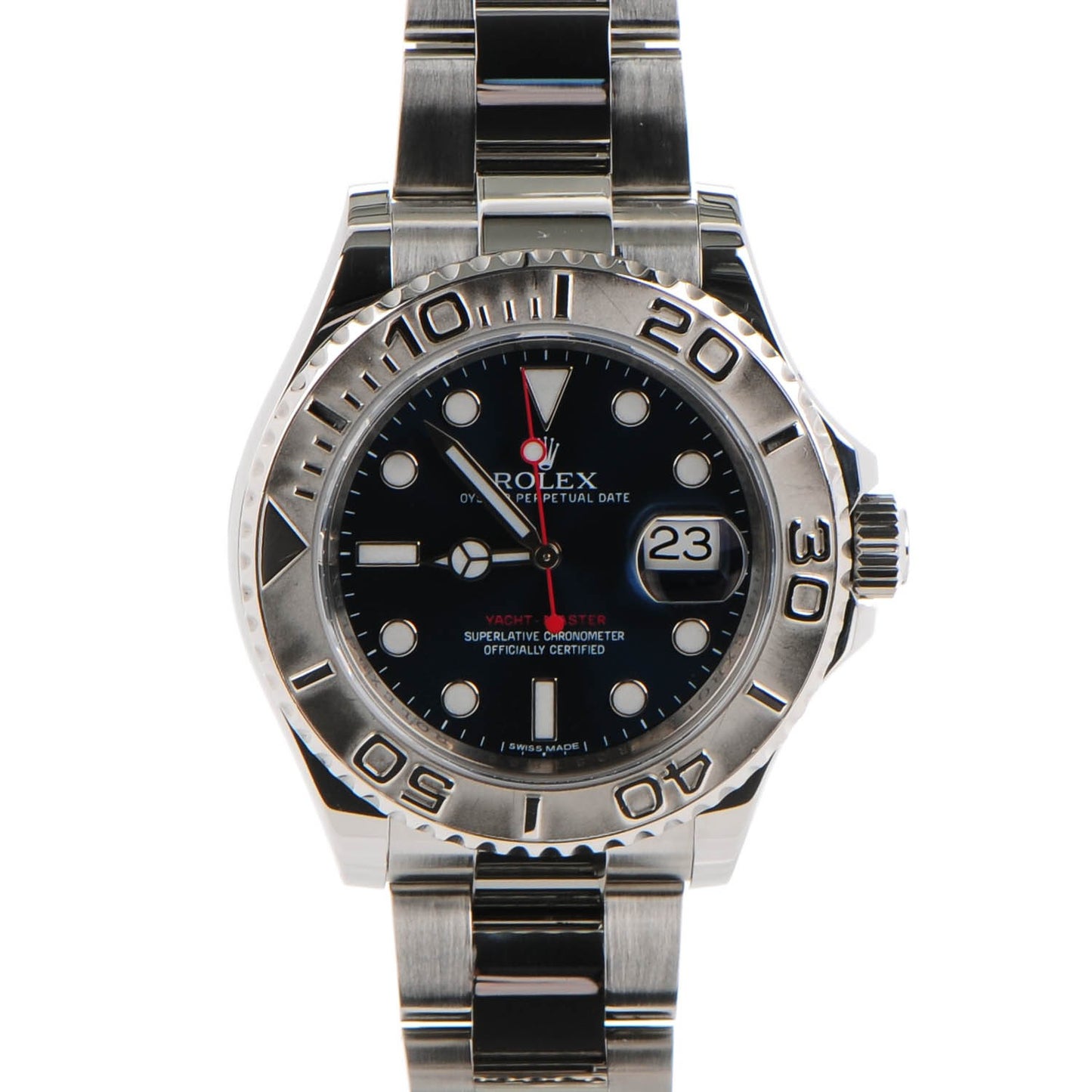 Stainless Steel 40mm Oyster Perpetual Date Yacht-Master Watch Blue 116622