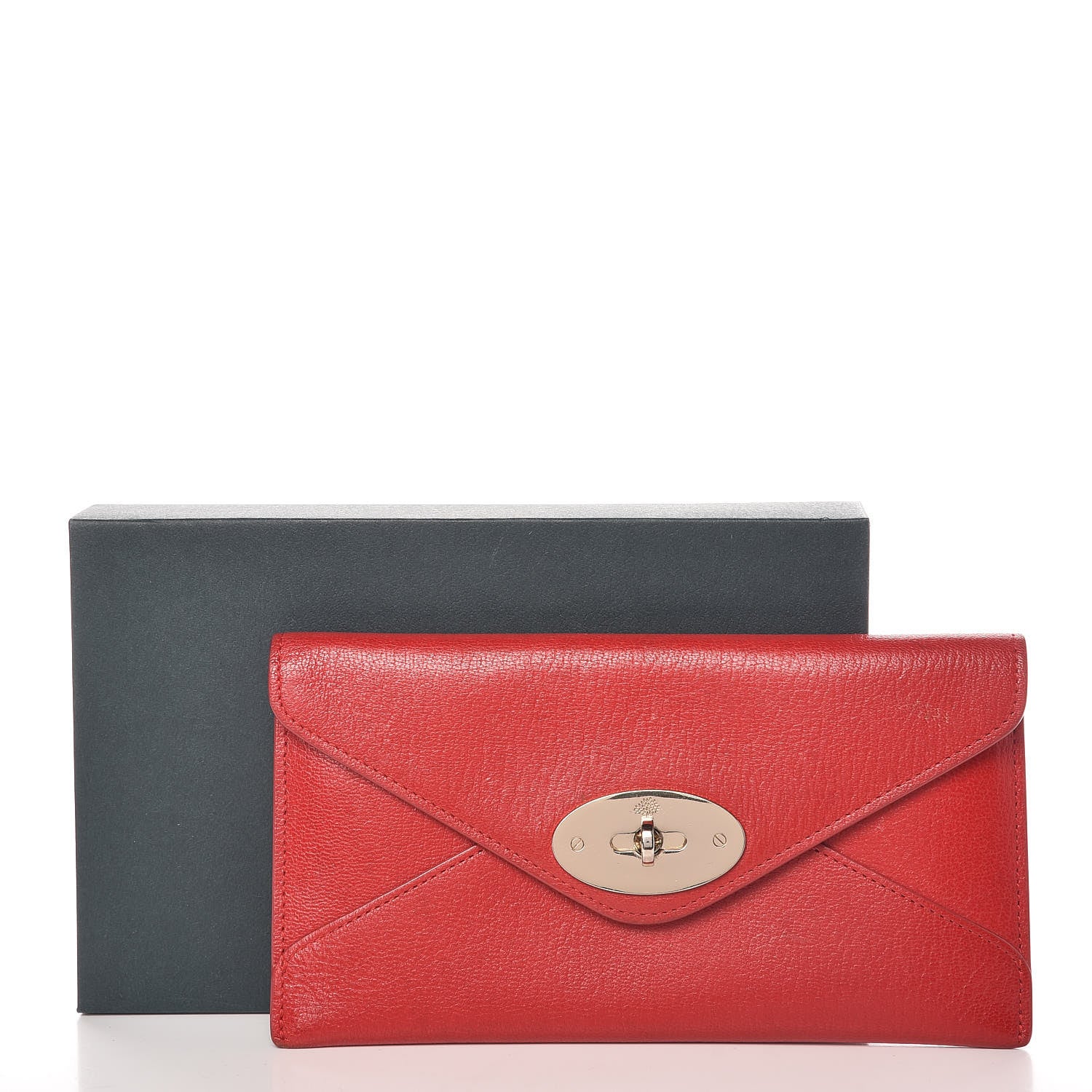 Mulberry Shiny Goatskin Envelope Wallet Bright Red 9 of 9