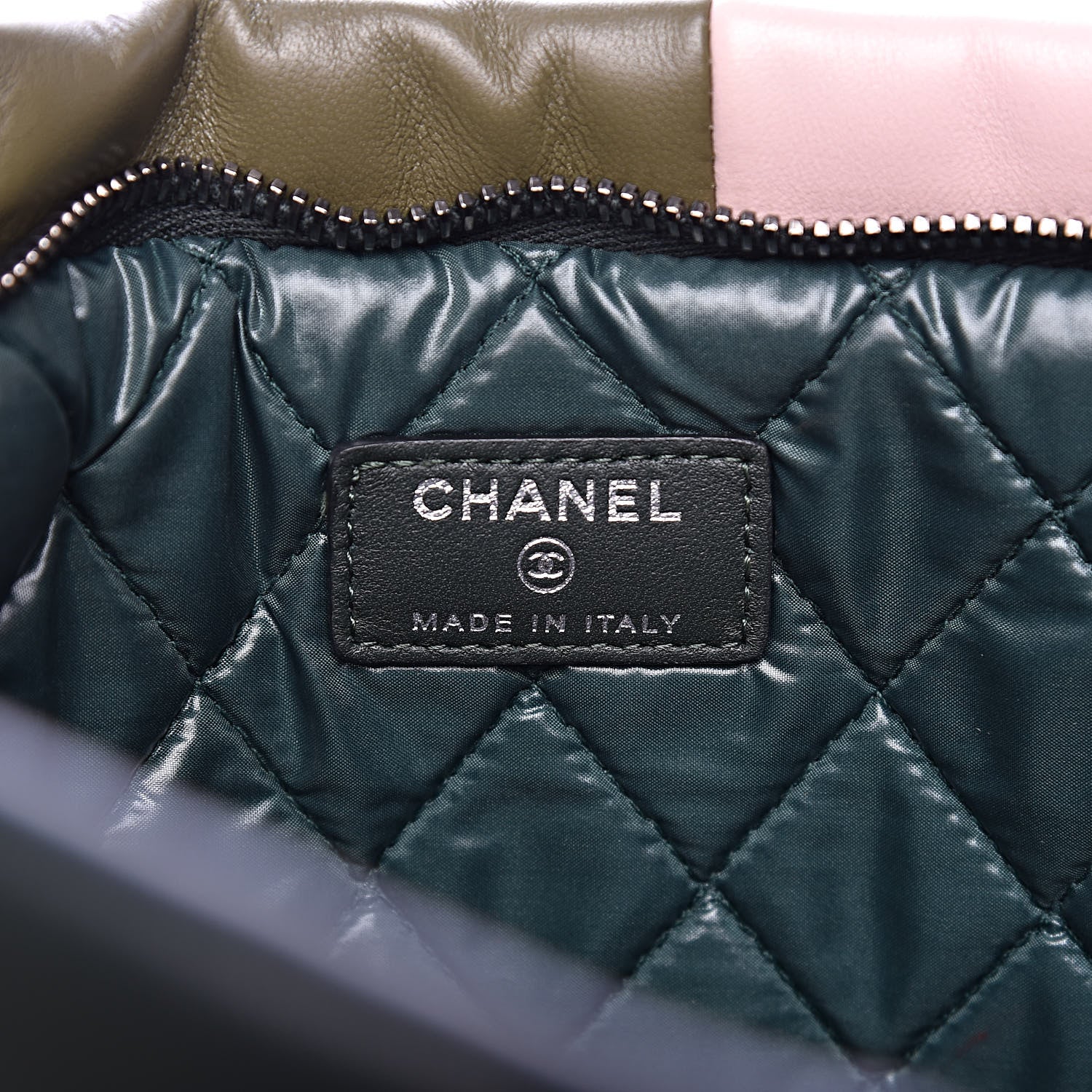 Chanel Lambskin Patchwork Large Cosmetic Case Multicolor 6 of 10