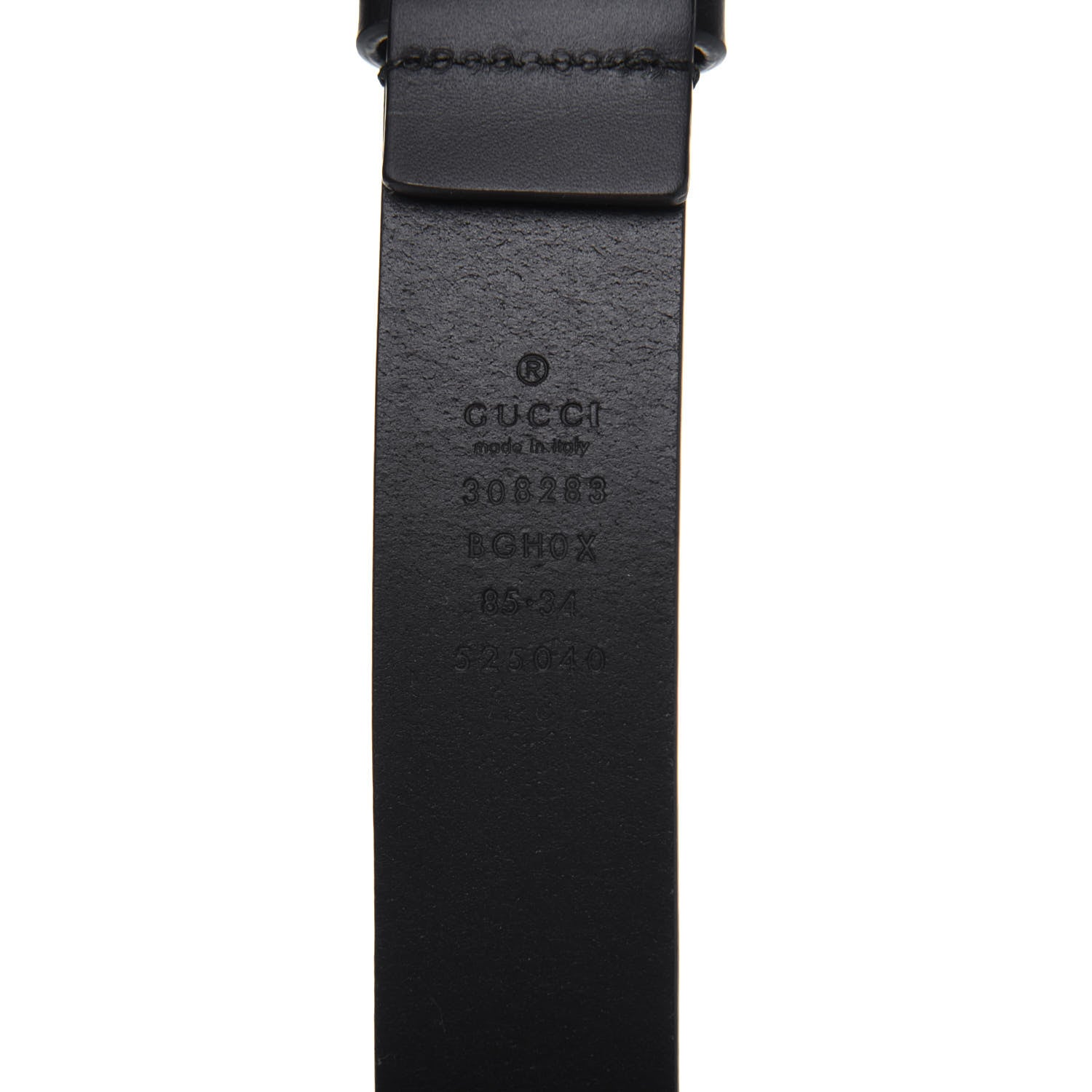 Gucci Calfskin Belt 85 34 Black 3 of 8