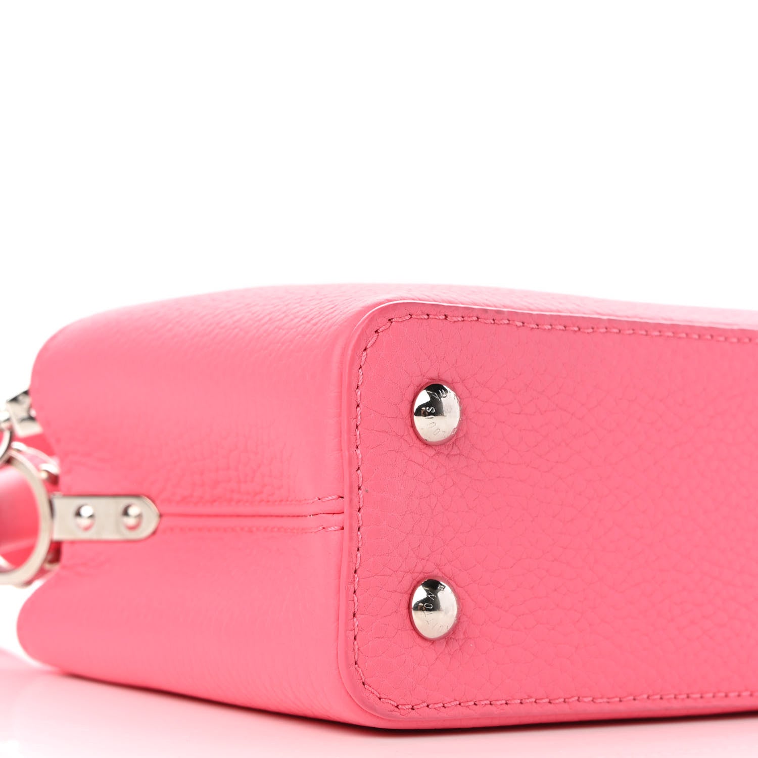 Louis Vuitton Taurillon Capucines Mini Fluo Pink 8 of 9