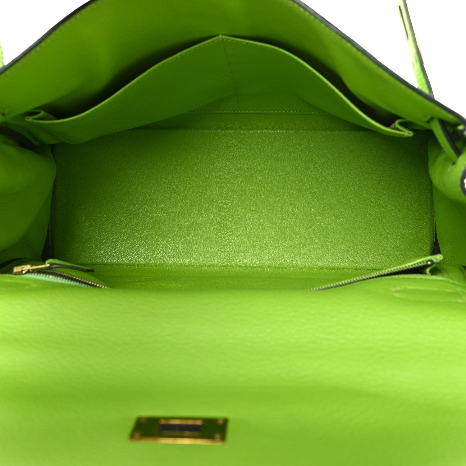 Hermes Taurillon Clemence Kelly Retourne 32 Vert Cru 5 of 12