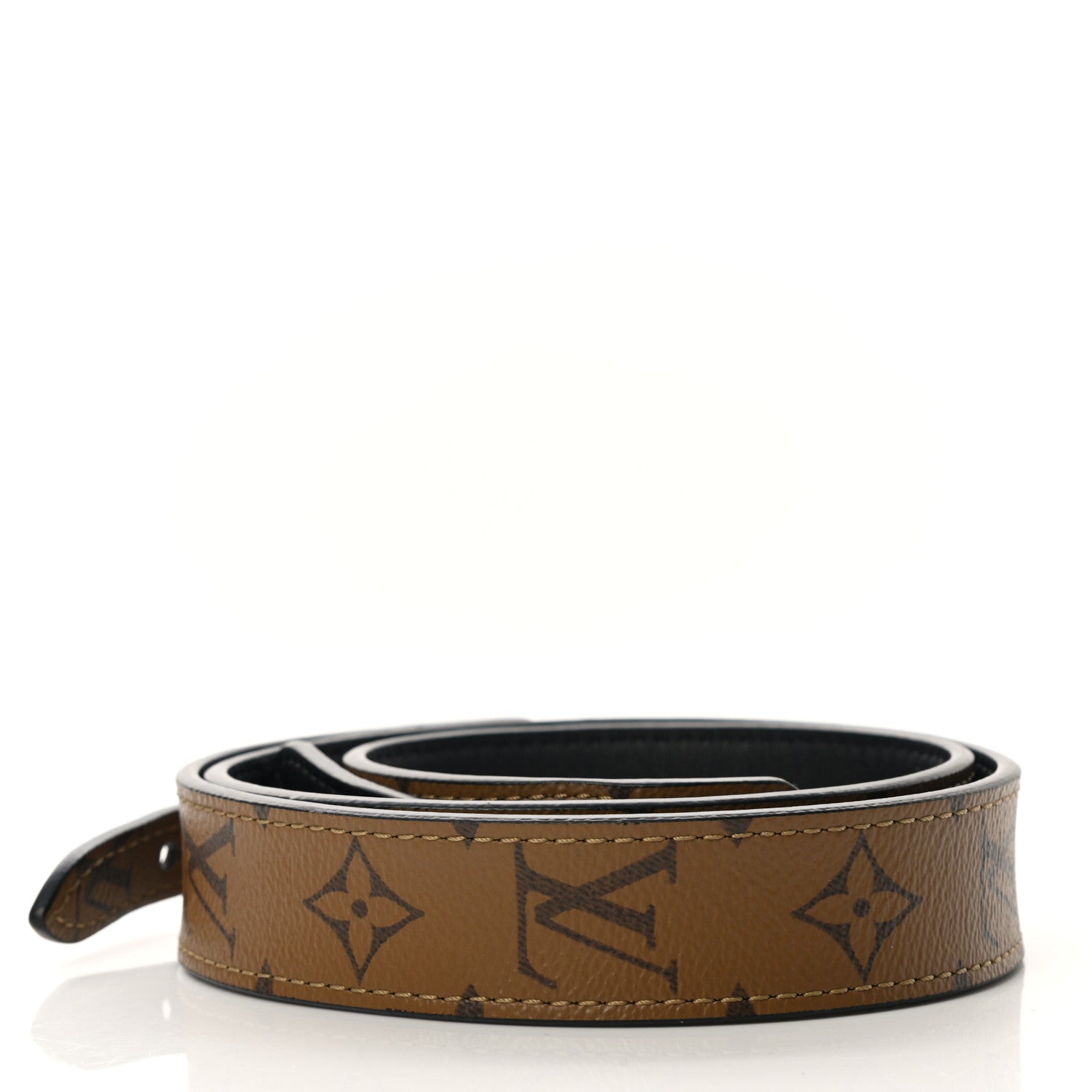 Louis Vuitton Reverse Monogram Bandouliere Shoulder Strap XL Black 2 of 4