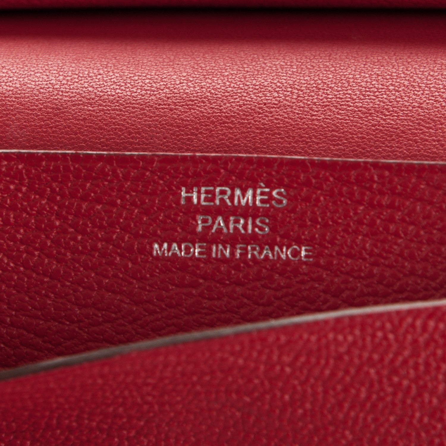 Hermes Chevre Mysore Mini Bearn Wallet Rouge Casaque 6 of 7