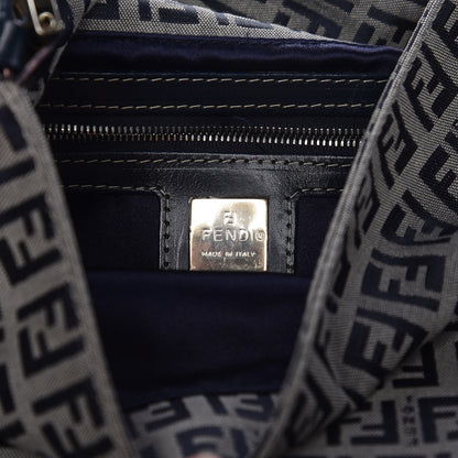 Fendi Zucchino Mama Baguette Navy 6 of 8