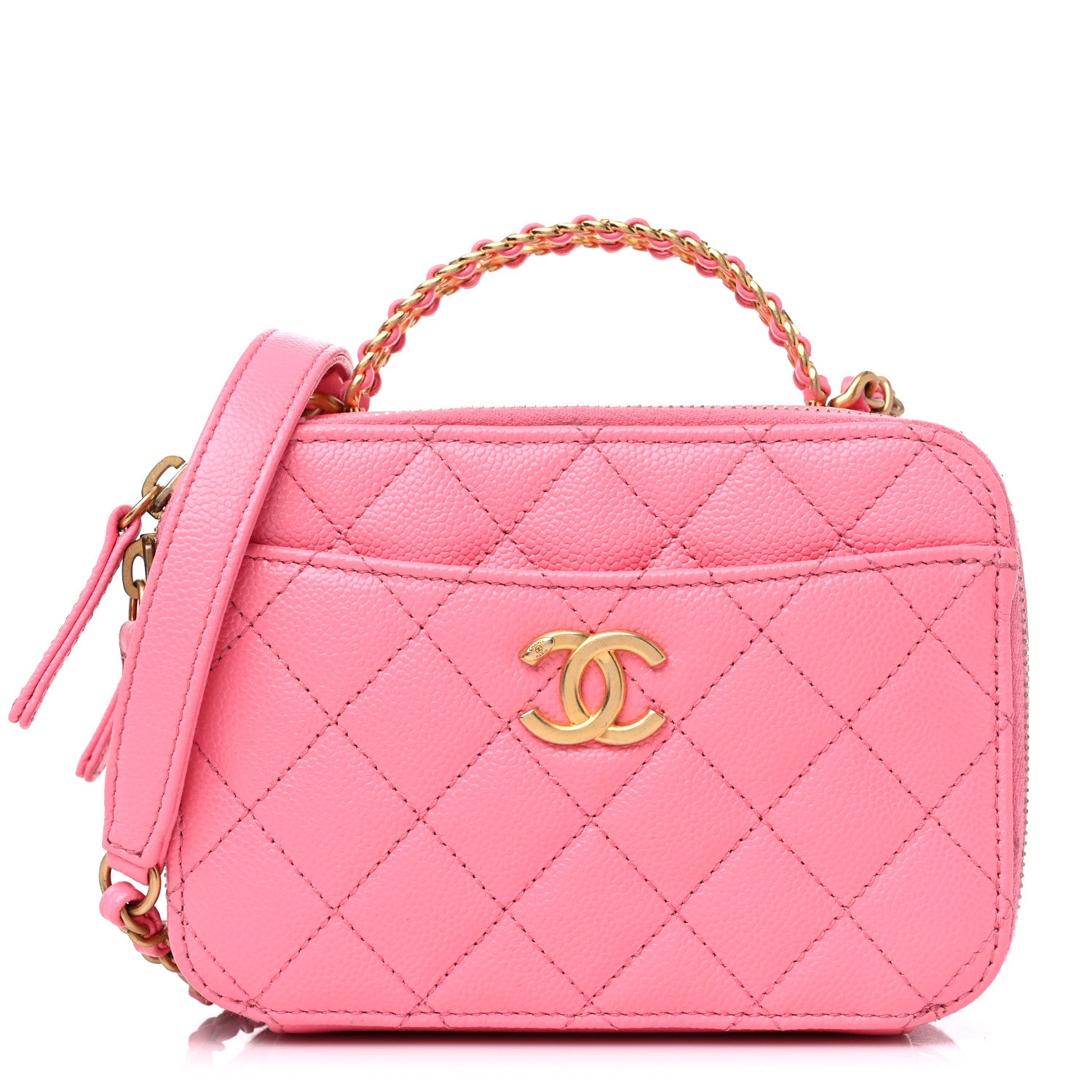 Chanel Caviar Quilted Pick Me Up Mini Vanity Case 1 of 17