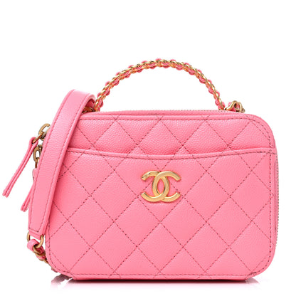 Chanel Caviar Quilted Pick Me Up Mini Vanity Case 1 of 17