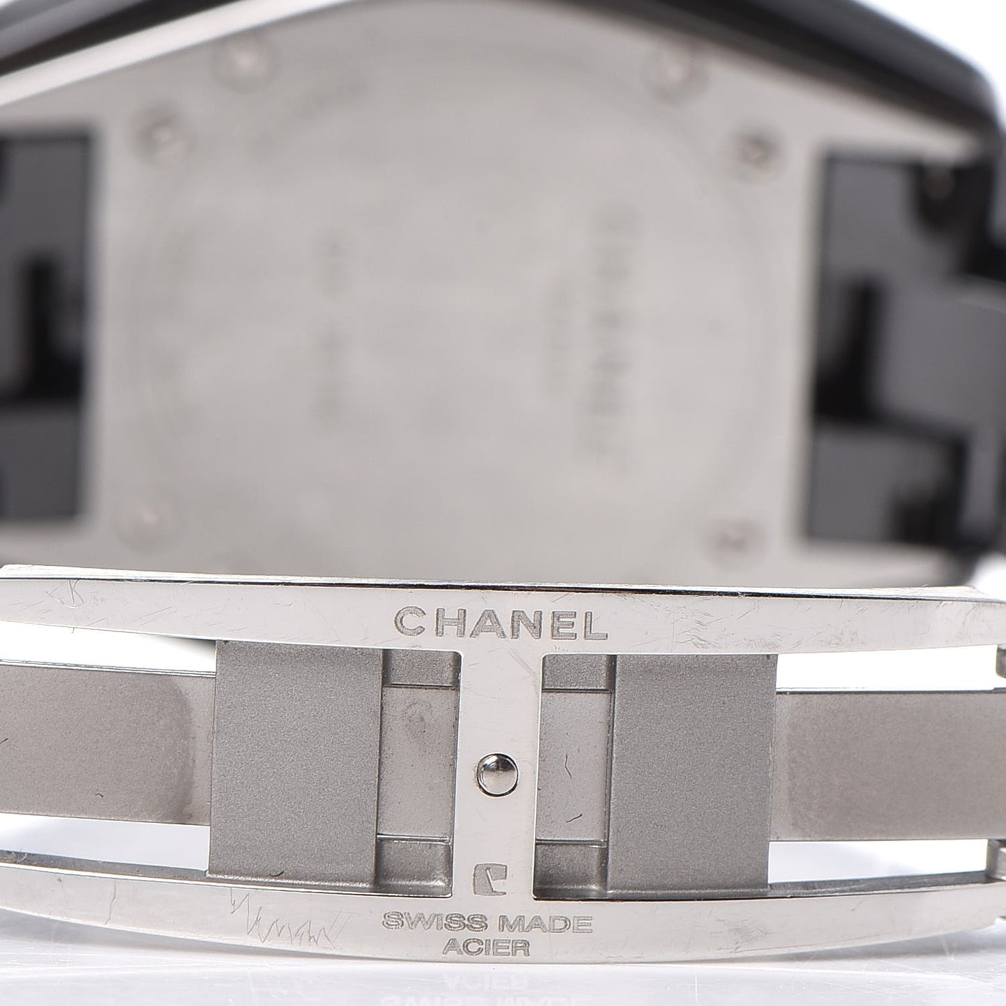 Stainless Steel Ceramic Diamond Pave Bezel 33mm J12 Quartz Watch Black