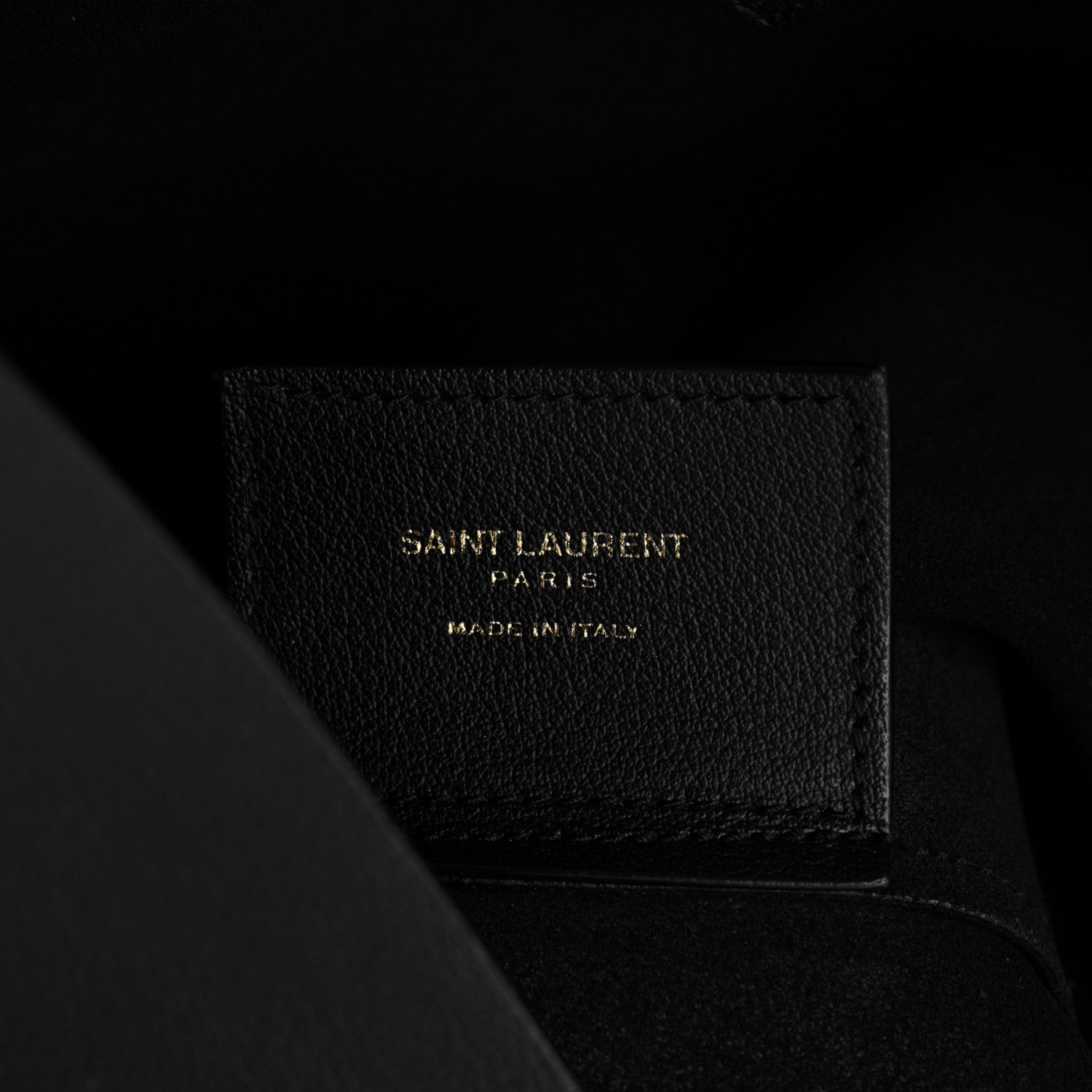 Saint Laurent Calfskin North-South Shopping Tote Black 7 of 13