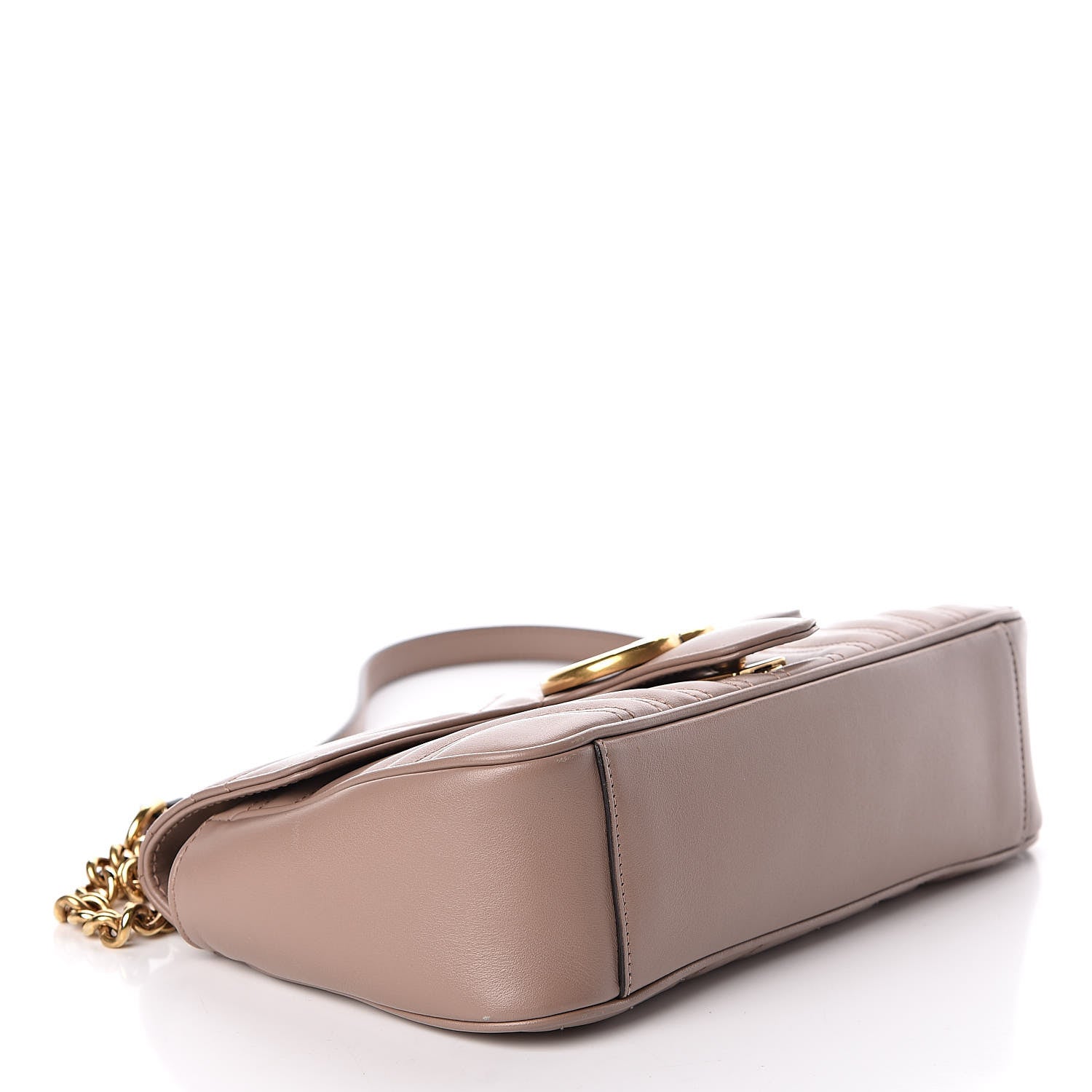 Gucci Calfskin Matelasse Small GG Marmont Shoulder Bag Porcelain Rose 4 of 10