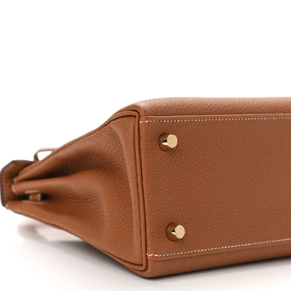 Hermes Togo Kelly Retourne 25 Gold 9 of 11