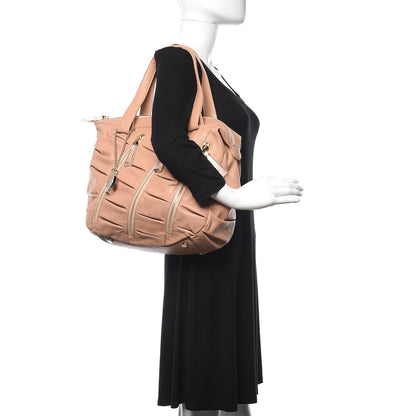 Christian Louboutin Calfskin Medium Pillow Softy Satchel Nude 2 of 12