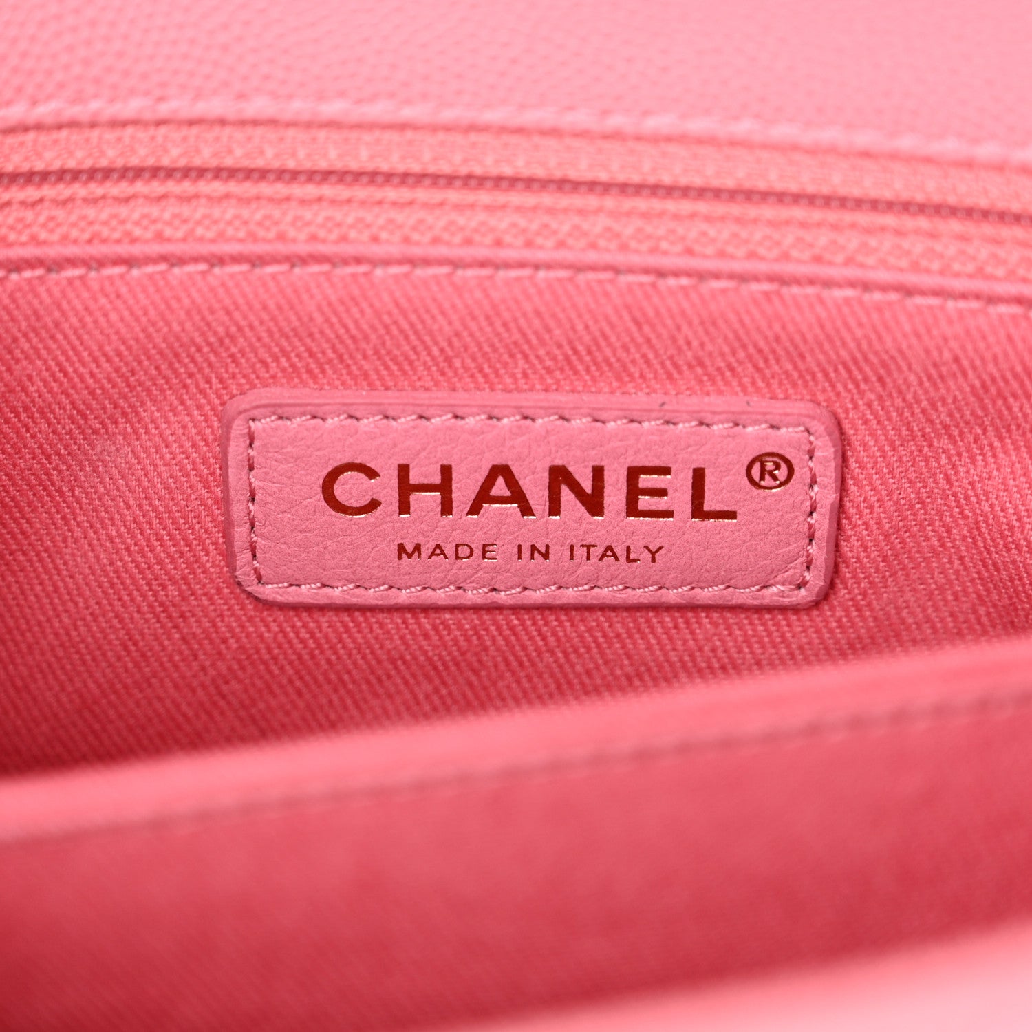 Chanel Caviar Chevron Quilted Mini Coco Handle Flap Pink 6 of 11