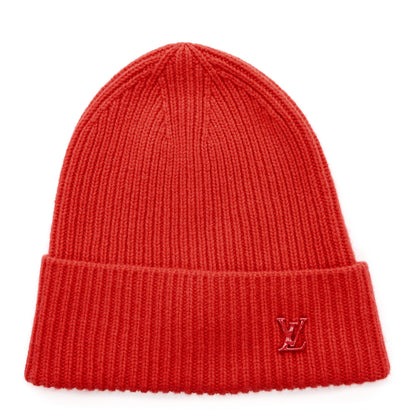 Louis Vuitton Cashmere LV Ahead Bonnet Beanie Red 1 of 5