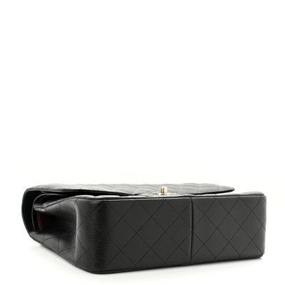 Chanel Caviar Quilted Jumbo Double Flap Black 4 of 12