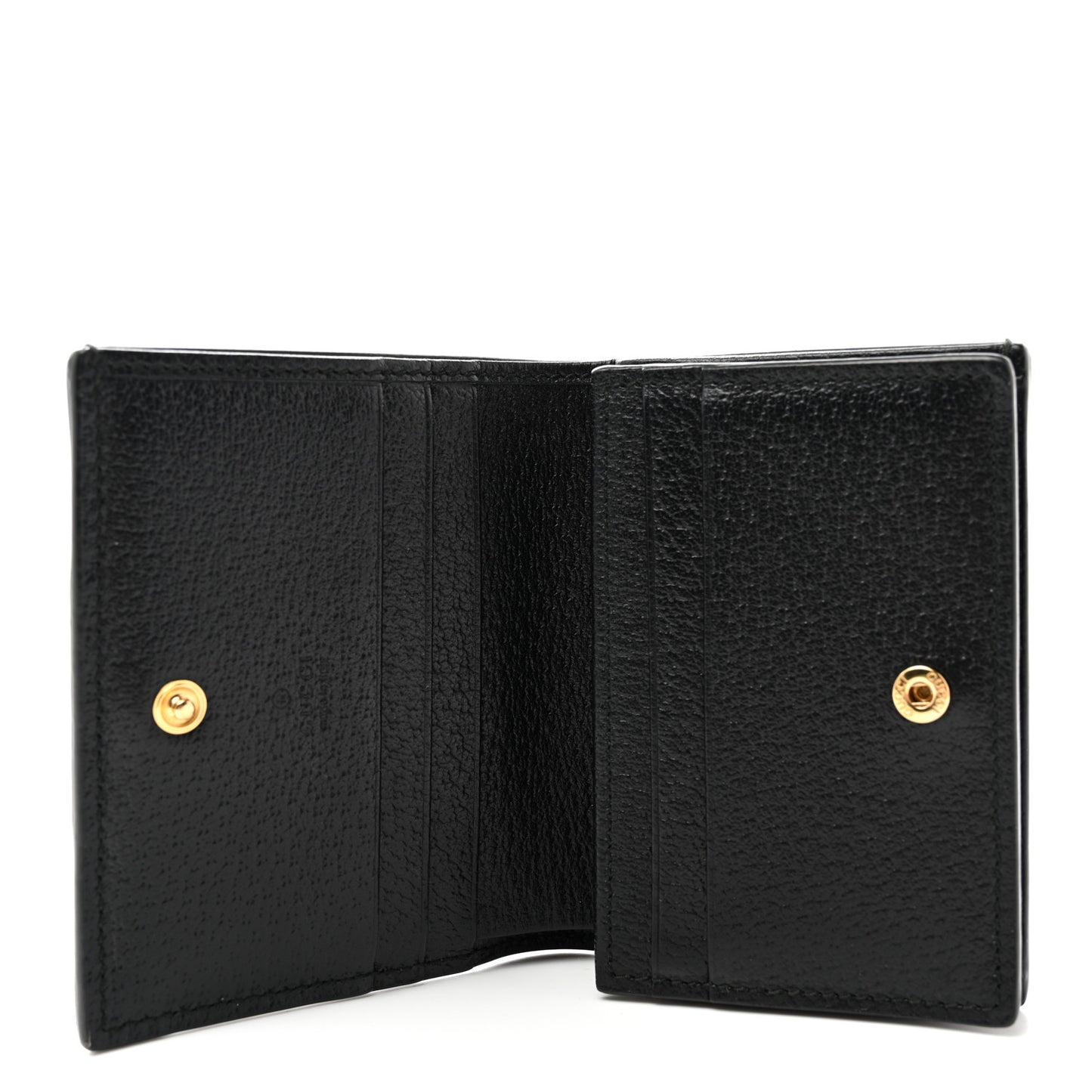 Calfskin Web Ophidia Card Case Black