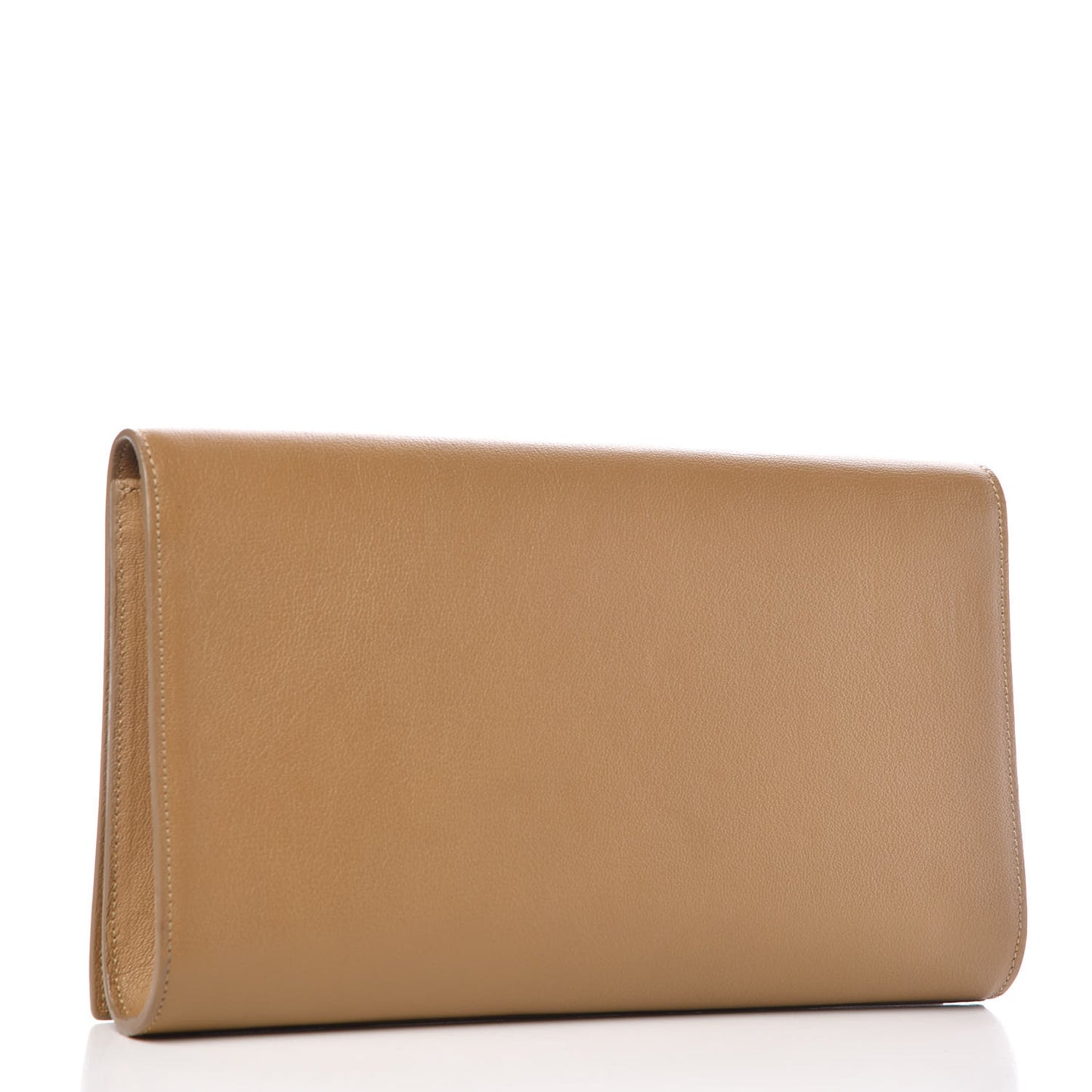 Calfskin Monogram Large Belle De Jour Clutch Beige