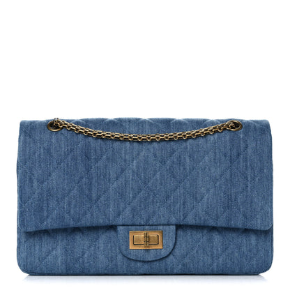 Chanel Denim Quilted 2.55 Reissue 227 Flap Blue 1 of 12