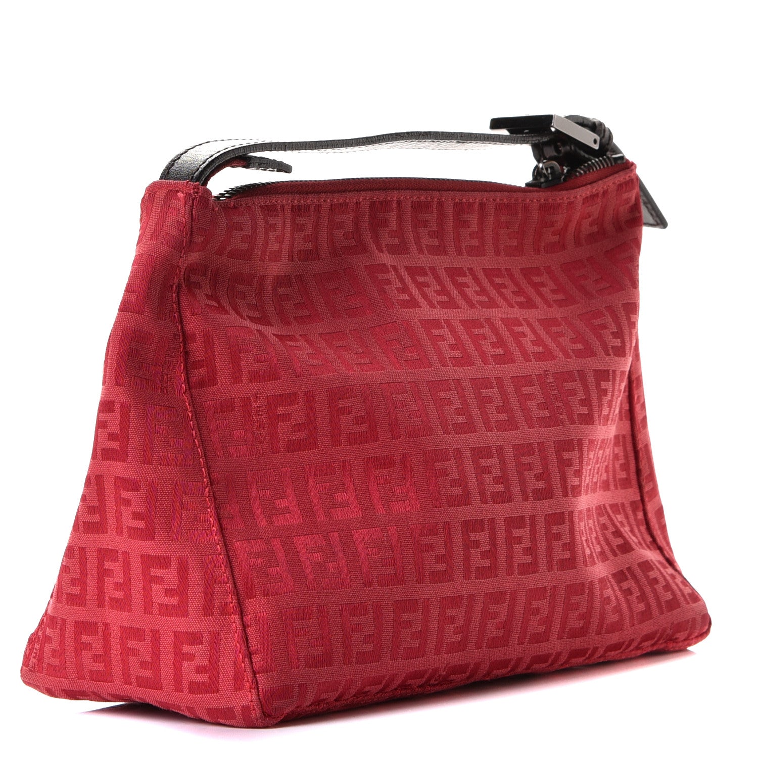 Fendi Zucchino Vitello Mini Pochette Lipstick Testa di Moro 2 of 4