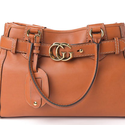 Gucci Calfskin Medium GG Running Tote Orange 13 of 14