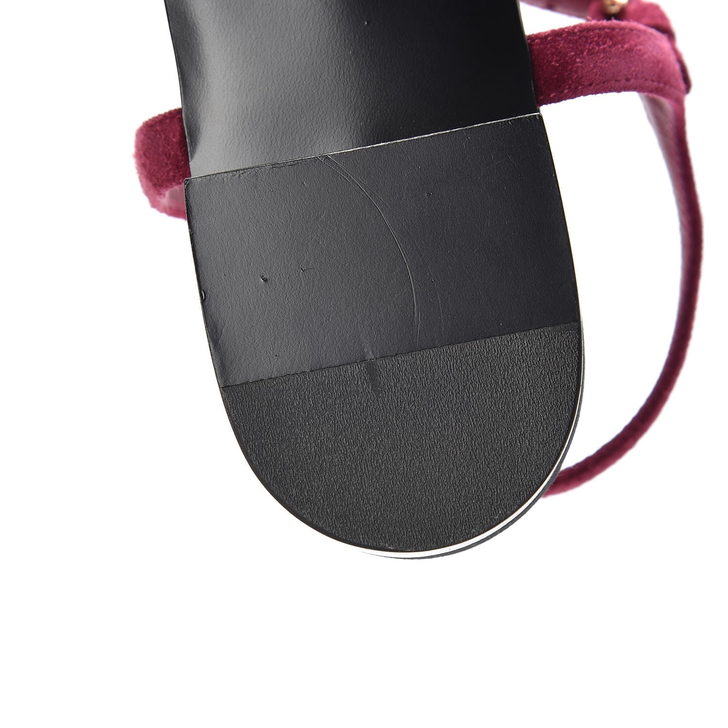 Chanel Suede Calfskin Camellia Thong Sandals 41 Dark Pink 8 of 10