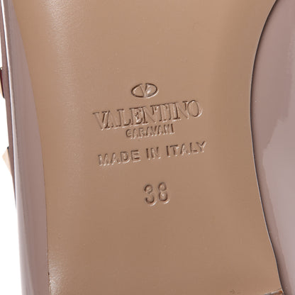 Valentino Garavani Patent Rockstud Ballerina Flats 38 Poudre 6 of 10