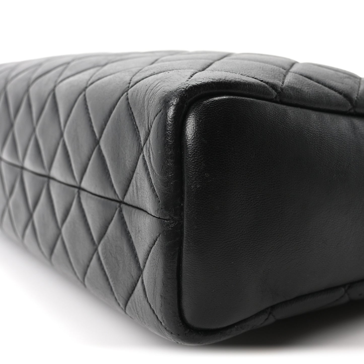Lambskin Quilted Camera Case Black