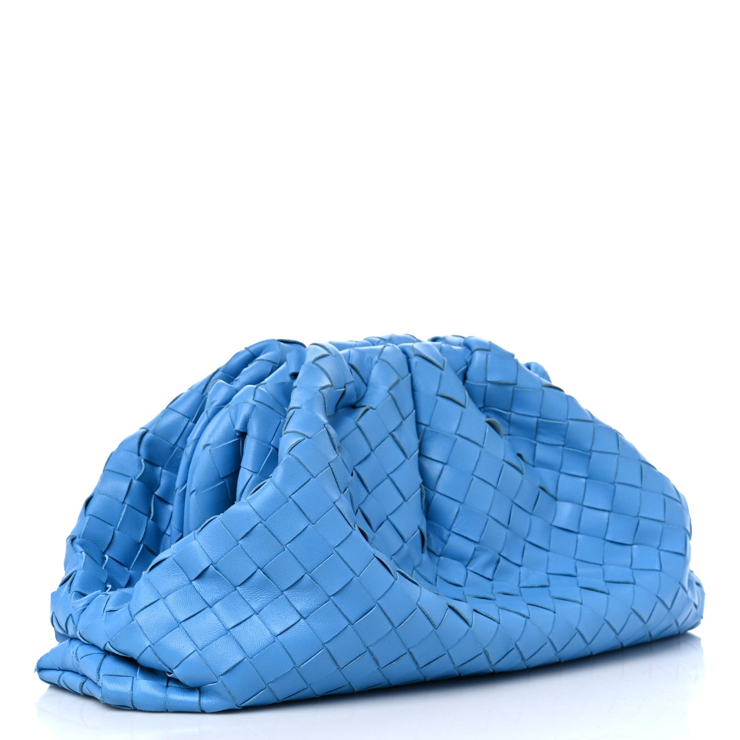 Bottega Veneta Nappa Maxi Intrecciato The Pouch Oversized Clutch Swimming Pool 3 of 13