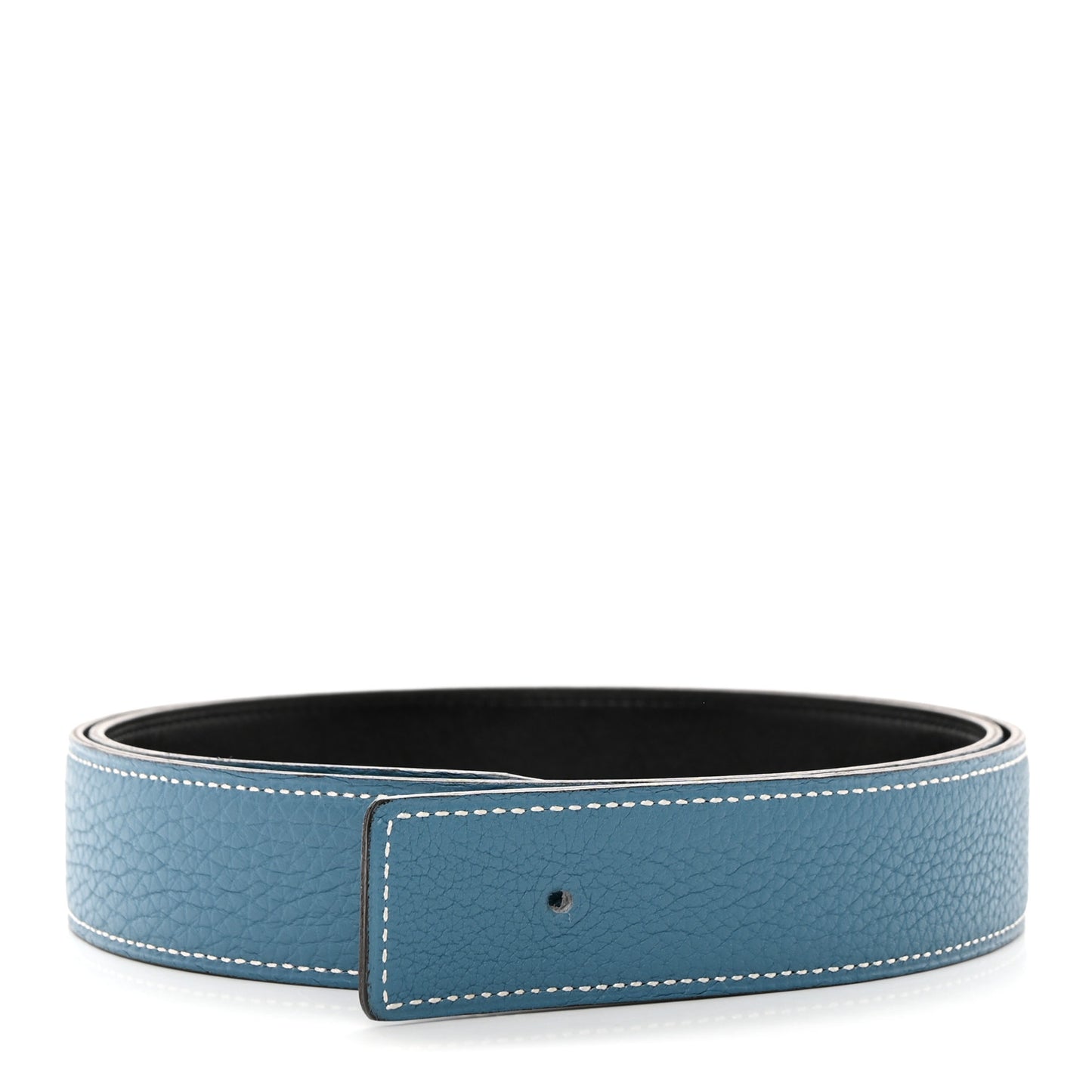 Togo Box 32mm Belt Strap 85 Black Blue Jean