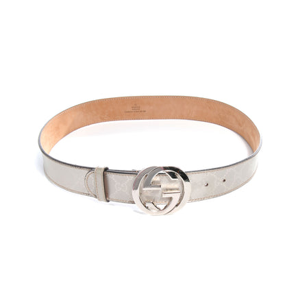 Gucci Imprime Monogram GG Belt 85 34 White 1 of 4