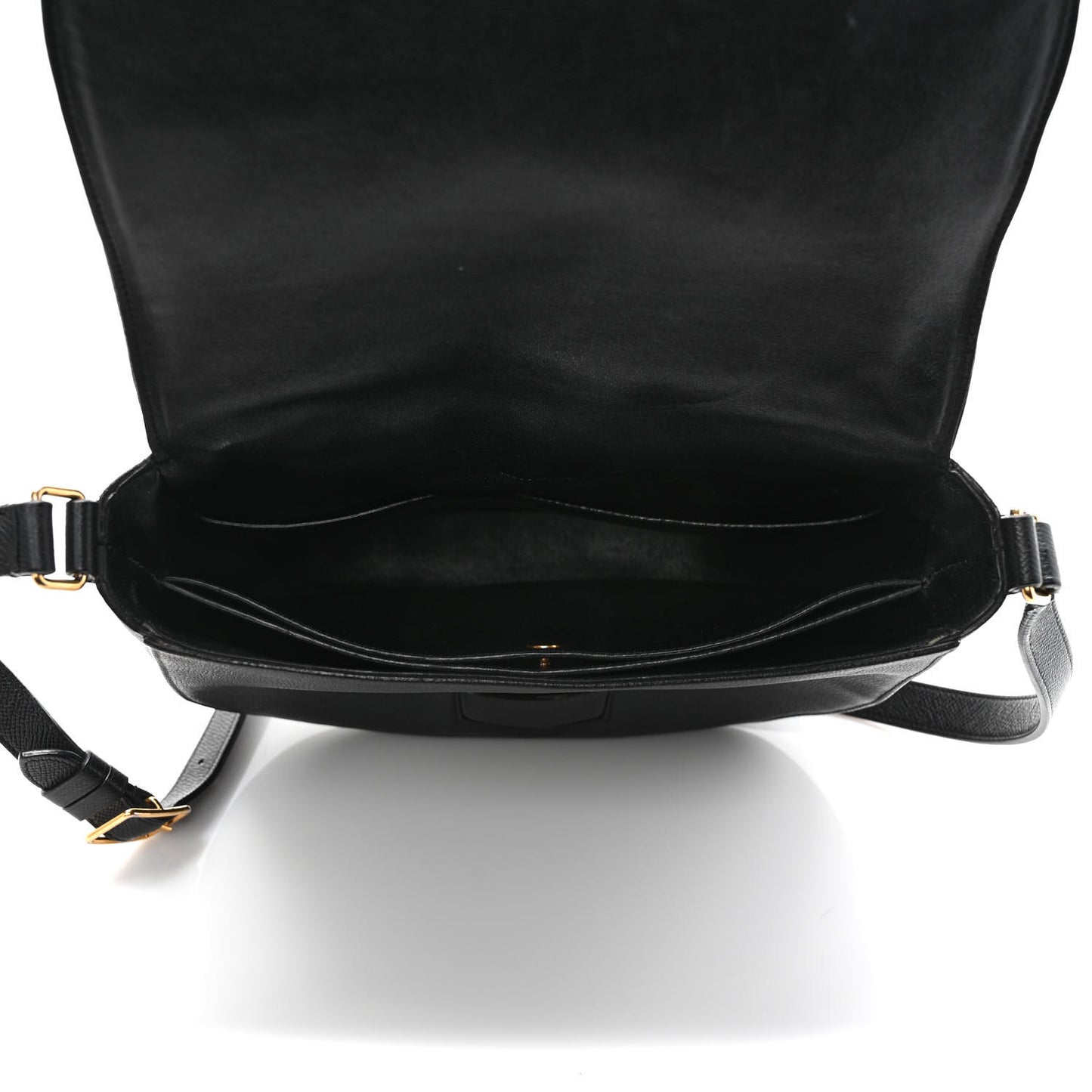 Grained Calfskin Medium Trotteur Black