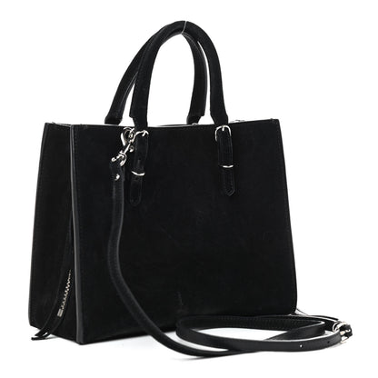 Balenciaga Baby Daim Suede Papier Mini A4 Zip Around Tote Black 3 of 10