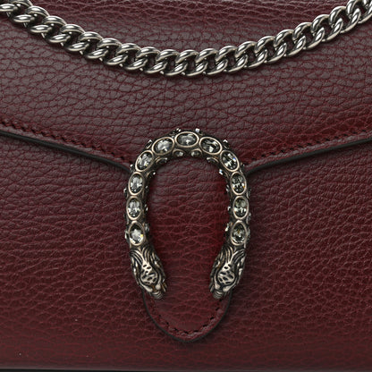 Gucci Dollar Calfskin Crystal Mini Dionysus Chain Wallet Vintage Bordeaux 8 of 11