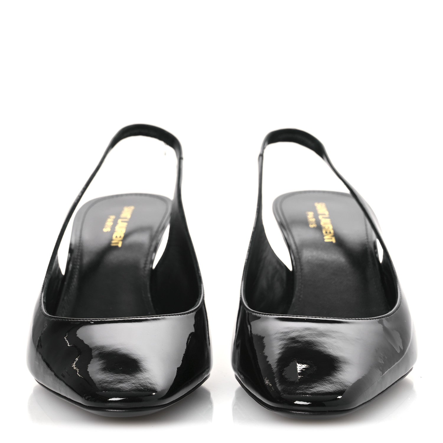 Saint Laurent Vernice Carol 60 Slingback Pumps 40 Black 3 of 12