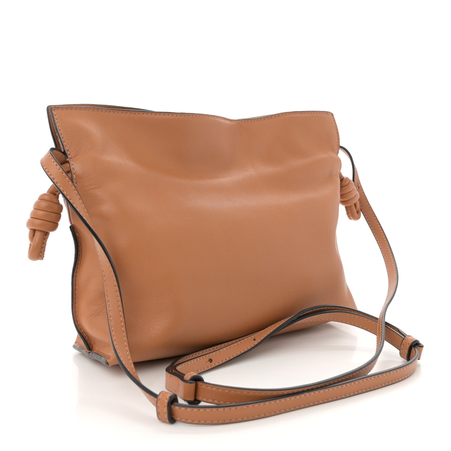 Loewe Calfskin Mini Flamenco Knot Clutch Warm Desert 2 of 14