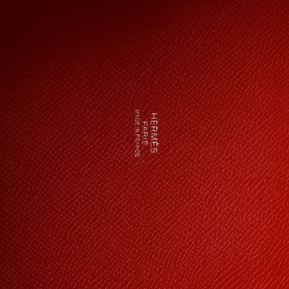 Hermes Epsom Tressage De Cuir Picotin Lock 18 PM Capucine Celeste Rouge H 6 of 10