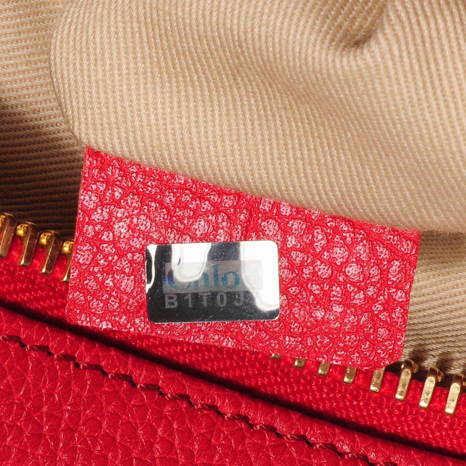 Chloe Calfskin Medium Paraty Holly Berry 8 of 10